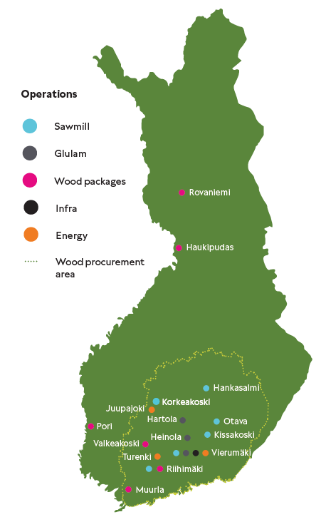 Versowood Operations Map